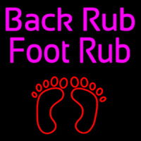 Back Rub Foot Rub With Foot Neontábla