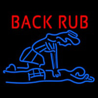 Back Rub With Logo Neontábla