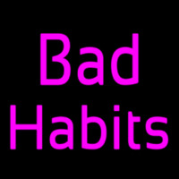 Bad Habits Neontábla