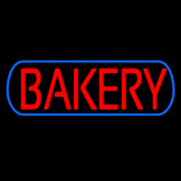 Bakery Blue Border Neontábla