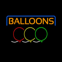 Balloon Block Colored Logo Neontábla