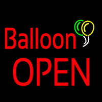 Balloon Block Open Neontábla