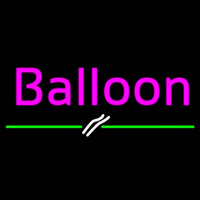 Balloon Line Green Neontábla