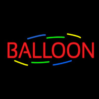 Balloon Multicolored Deco Style Neontábla