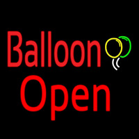 Balloon Open Red Neontábla