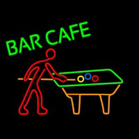 Bar Cafe With Pool Neontábla