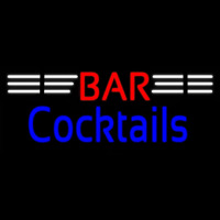 Bar Cocktails Real Neon Glass Tube Neontábla