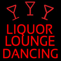 Bar Liquor Lounge Dancing With Wine Glasses Neontábla