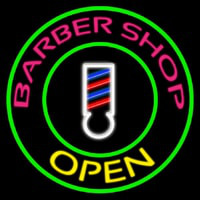Barber Shop Open Neontábla