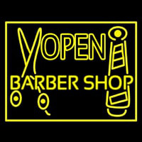 Barber Shop Open Neontábla