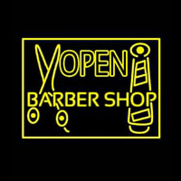 Barber Shop Open Neontábla