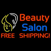 Beauty Salon Free Shipping Logo Neontábla