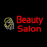 Beauty Salon With Girl Neontábla