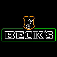 Beck Green Border Key Label Beer Sign Neontábla