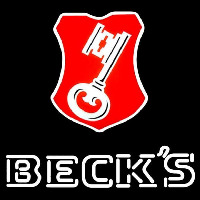 Beck Key Label Beer Sign Neontábla