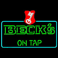 Beck On Tap Key Label Beer Neontábla