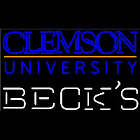 Becks Clemson University Beer Sign Neontábla
