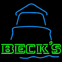 Becks Day Light House Beer Sign Neontábla