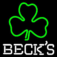 Becks Green Clover Beer Neontábla