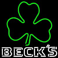 Becks Green Clover Beer Sign Neontábla
