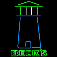 Becks Light House Art Beer Sign Neontábla