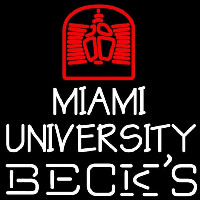 Becks Miami University Beer Sign Neontábla