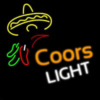 Beer Coors Light Sombrero Neontábla