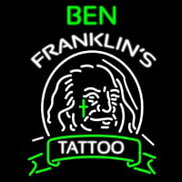 Ben Franklins Tattoo Neontábla