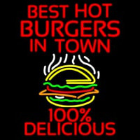 Best Hot Burgers Intown Neontábla