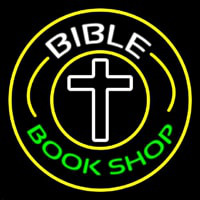 Bible Book Shop With Border Neontábla
