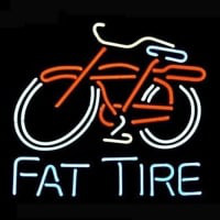Big Fat Tire Bicycle Bike Logó Kocsma Sör Kocsma Neontábla Ajándék Gyors szállítás