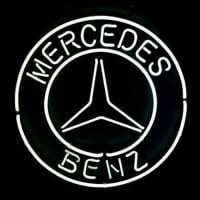Big Mercedes Benz Logó Eu Auto Car Dealer Kocsma Kijelző Bolt Neontábla