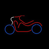 Bike Logo In Red Neontábla