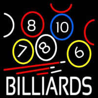 Billiards With Logo Neontábla