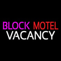 Block Motel Vacancy Neontábla