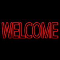 Block Welcome Neontábla