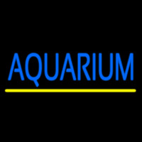 Blue Aquarium Yellow Line Neontábla