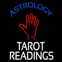 Blue Astrology White Tarot Readings Neontábla