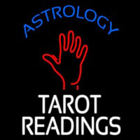 Blue Astrology White Tarot Readings Neontábla