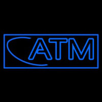 Blue Atm With Border Neontábla