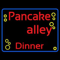 Blue Border Pancake Alley Dinner Neontábla