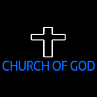 Blue Church Of God Neontábla