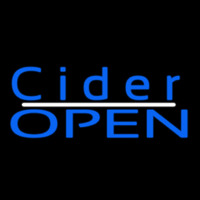 Blue Cider Open Neontábla