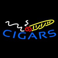 Blue Cigars Logo Neontábla