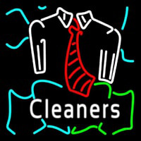 Blue Cleaners With Shirt Neontábla