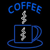 Blue Coffee Cup Neontábla