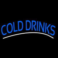 Blue Cold Drinks Neontábla