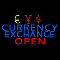 Blue Currency E change Red Open Neontábla