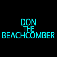 Blue Don The Beachcomber Tiki Bar Neontábla