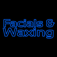 Blue Facial And Wa ing Neontábla